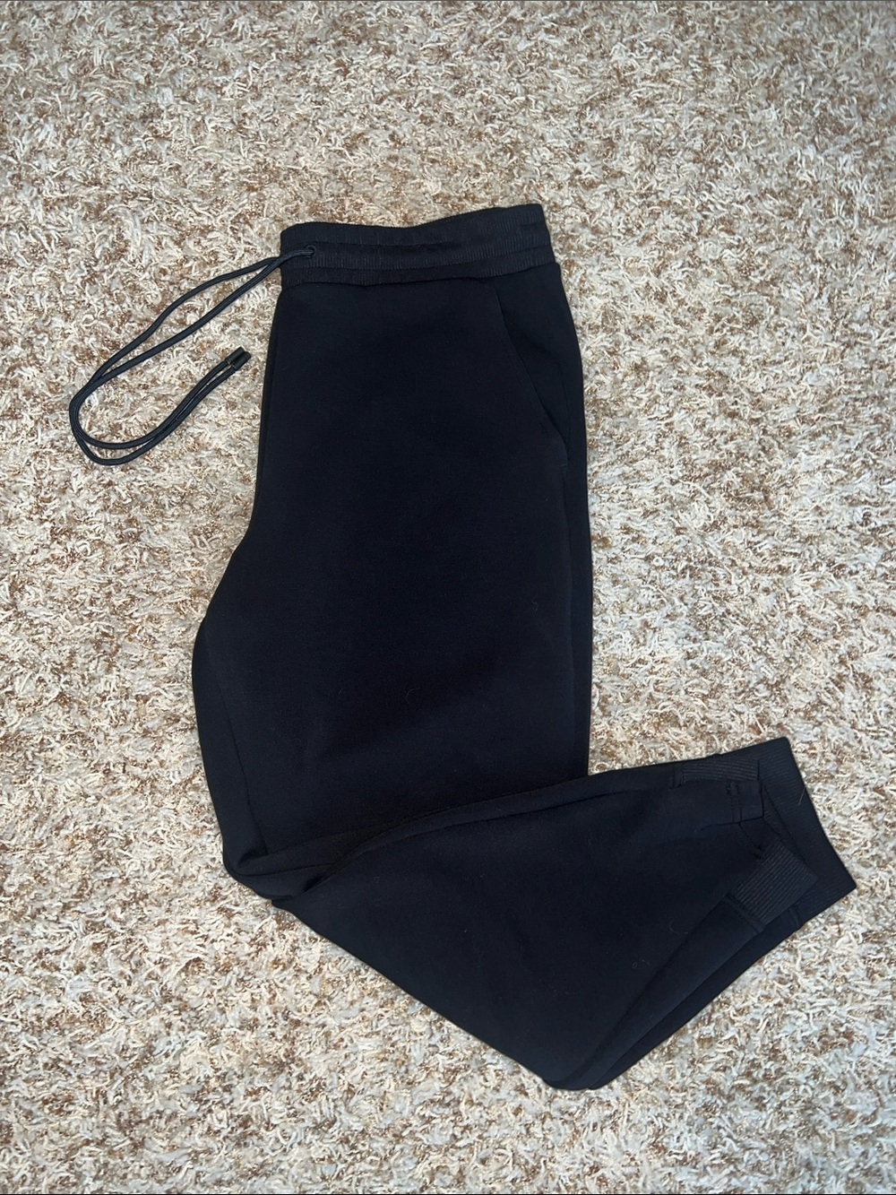 T by Talbots Black Airknit Joggers
